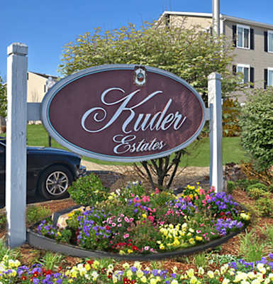 Welcoming Sign Board at Kuder Estates Apartments, MRD Conventional, Warsaw, 46582