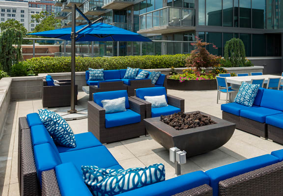 7th Floor Terrace Lounge at Azure on The Park in Atlanta, GA 30309