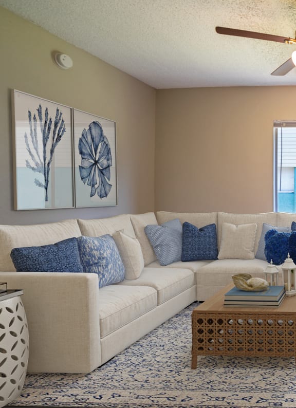  a furnished apartment living room at Lago Bello Apartment
