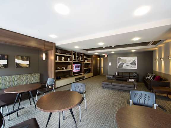 this is a photo of the living room in the 690 square foot 1 bedroom apartment at