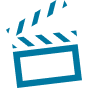 A clapperboard is shown in blue and black at Beton Apartments, Wembley, HA9 0SL