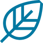 A blue leaf icon on a black background at Beton Apartments, Wembley, HA9 0SL
