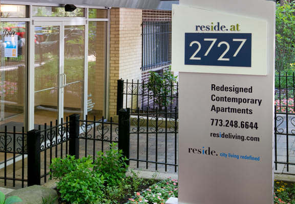 Reside 2727 Signage at Reside at 2727 Apartments, 60614, Chicago