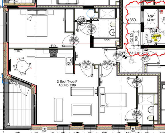 Floor Plan  2 Bed Apartment