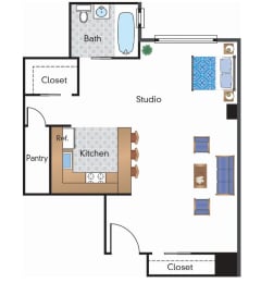  Floor Plan Renovated Studio 01 Tier