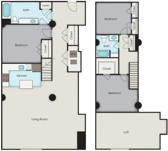 Floor Plans of First National Apartments in Richmond, VA