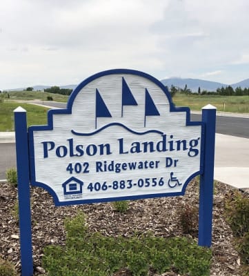 Image of Polson Landing entrance sign