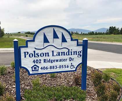 Image of Polson Landing entrance sign