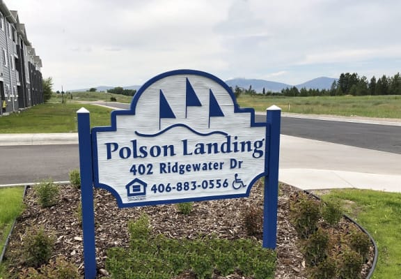 Image of Polson Landing entrance sign