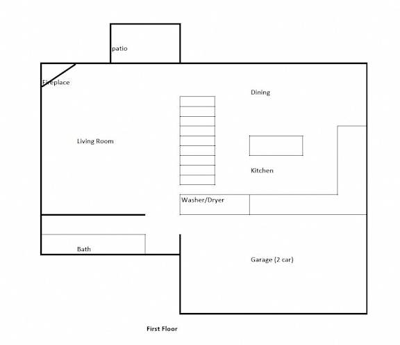 Floor Plan  Two Bedroom with Loft