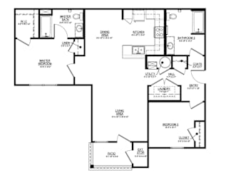  Floor Plan 2 Bedroom
