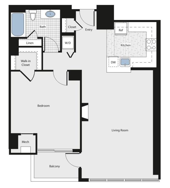 spacious 1 bedroom rentals in arlington va