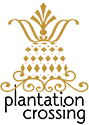 A logo with a pineapple and the words "Plantation Crossing" below it.