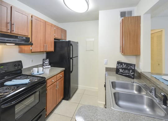 Black Refrigerator with Ice Maker
