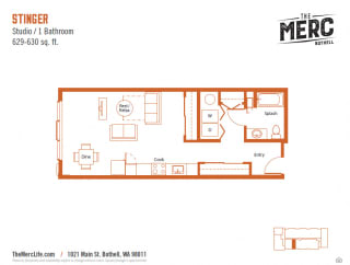 The Merc Apartments Stinger Floor Plan