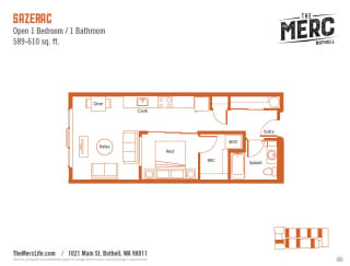 The Merc Apartments Sazerac Floor Plan