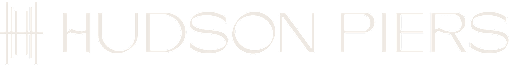 The image features the name "HUDSON PIERS" in a large, elegant font.
