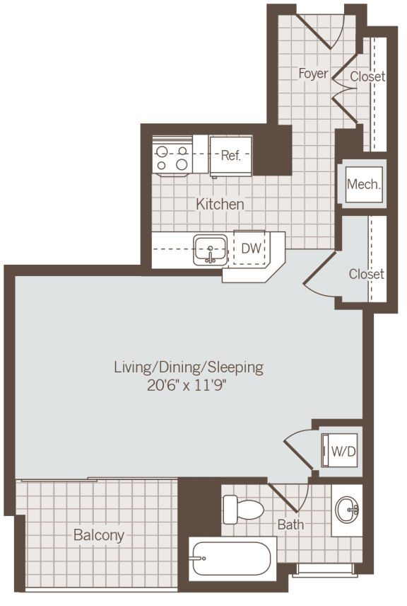 Studio, 1, 2, 3 Bedroom Apartments for Rent in Rosslyn, VA Park