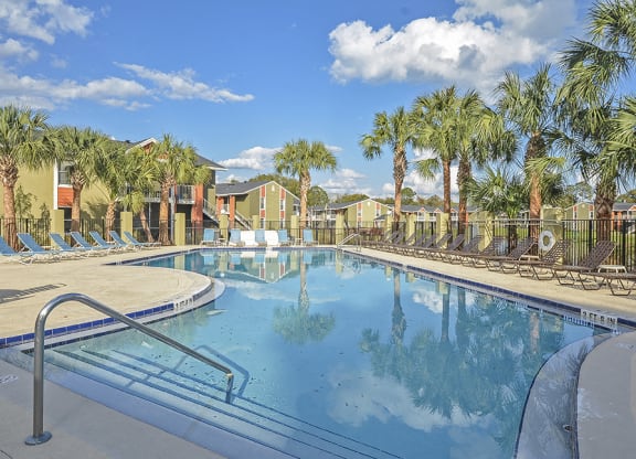 Relaxing Pool Sundeck