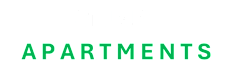 The image displays the words "STUART APARTMENTS" in large, green letters.