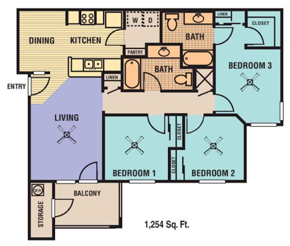 Floor Plan  Floor Plan - 3 Bedroom