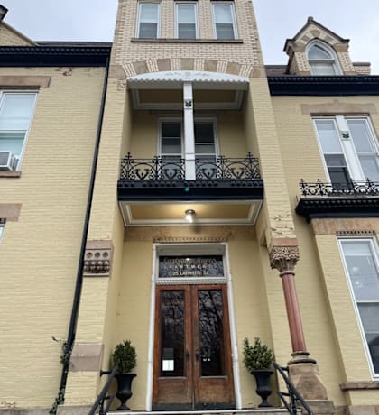 a view of the front of the house from the street