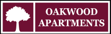 the logo apartments and the logo of the oak wood partnership