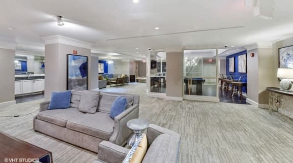 Expansive Clubhouse at The Saratoga Apartments, Washington, Washington