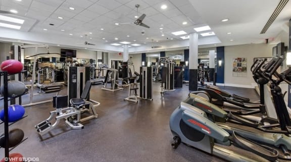 Cardio Equipment at The Saratoga Apartments, Washington, DC 20008