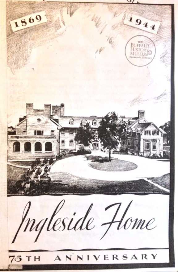 A book cover for the Ingleside Home 75th Anniversary.