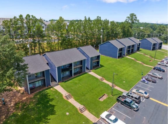 Bird view of alcovy terrace