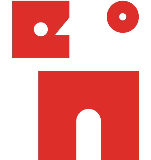 a minimalist illustration of a house and a ninja door