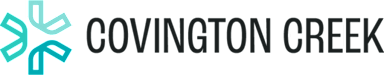 The image displays the name "COVINGTON CREEK" in large, bold letters.