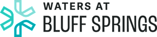 a sign that says waters at bluff springs