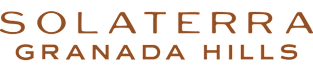 The image features the text "SOLATERRA GRANADA HILLS" in large, orange letters.