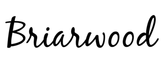 The image features the word "Briarwood" written in a cursive font.