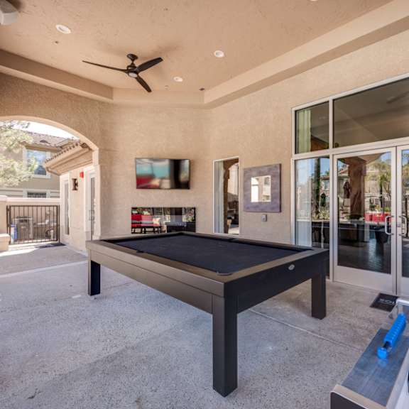 Pool table outdoor lounge  at Solana Ridge, Temecula, CA, 92591