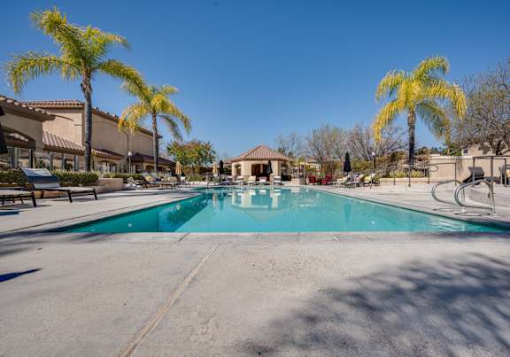 Outdoor lounge area at Solana Ridge, Temecula, 92591