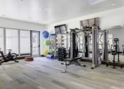 Thumbnail 4 of 8 - the gym in the owners home is equipped with weights and other gym equipment