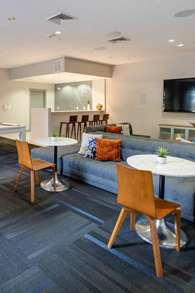 Living room at The Montgomery Apartments in Bethesda MD