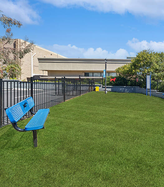 Community Dog Park with Agility Equipment at Colonnade at Fletcher Hills Apartments in El Cajon, CA-SMLAM.