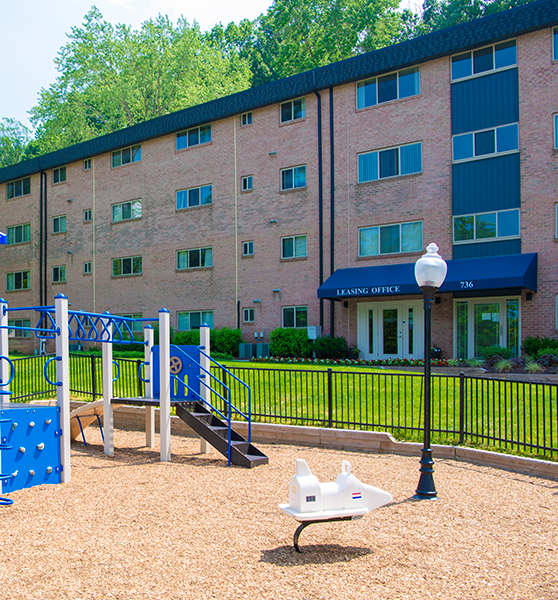 our playground is in front of our building