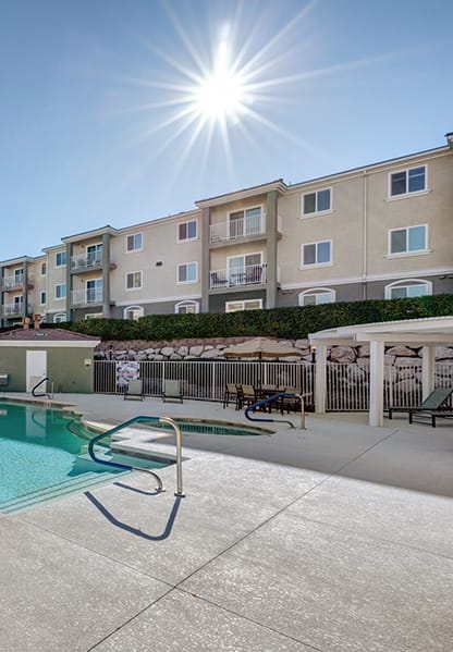 Pool With Relaxing Chairs at VINTAGE AT SEVEN HILLS 55+ COMMUNITY, Nevada, 89052