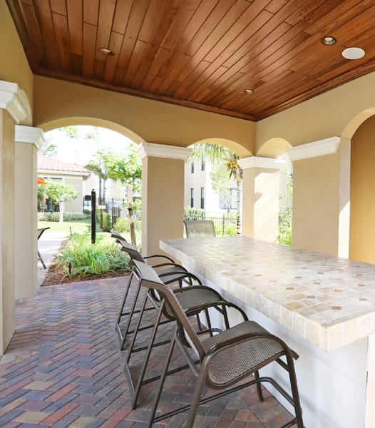 Outdoor Kitchen Area. at The Atlantic Doral, Florida, 33178