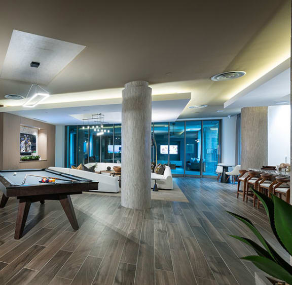pool table at Vora Mission Valley, San Diego
