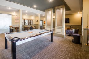 Game Lounge with pool table and separated lounge seating