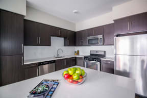 Los Angeles CA Apartments - Wakaba LA Kitchen with Island