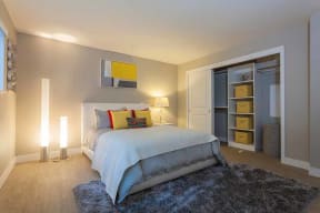 Apartments in Campbell for Rent-Parc at Pruneyard Spacious Bedroom with Large Closet