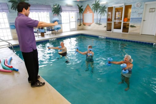 resident pool physical activity