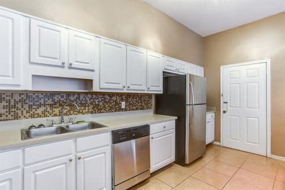 Clubhouse kitchen with refrigerator